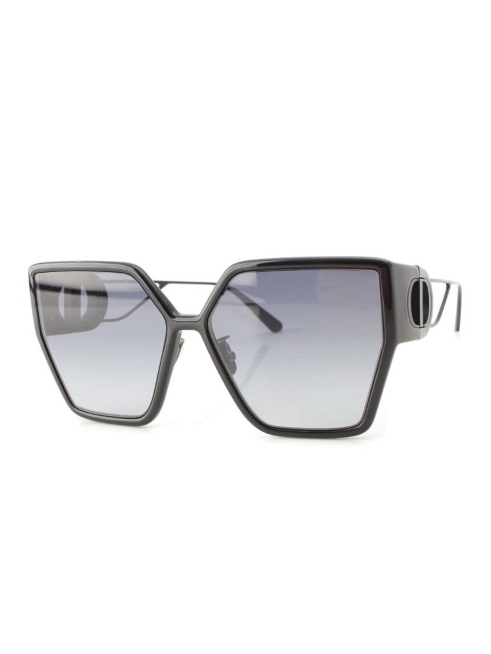 Dior 30 Montaigne BU Smoke Square Sunglasses Eyewear Black 61 16‐130